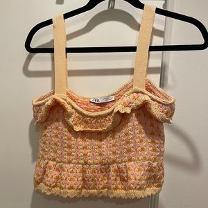 NWOT Zara Knit Crop top